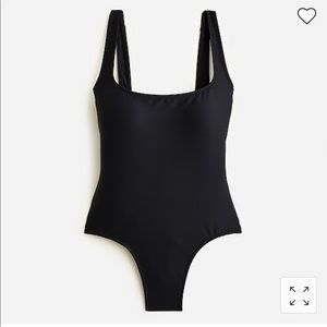 Black, one piece swimsuit from Jcrew